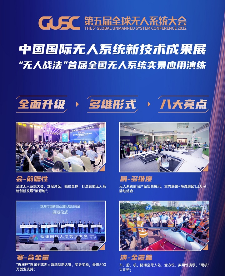 2022珠海無人機展GUSC將于11月3日舉行(www.hnhuay.cn)